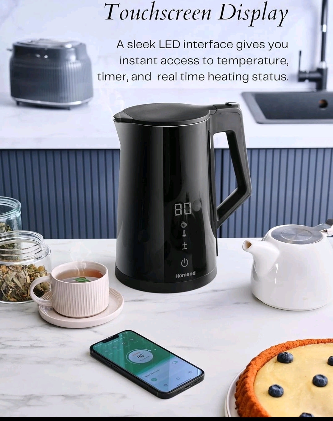 Homend smart touchscreen kettle