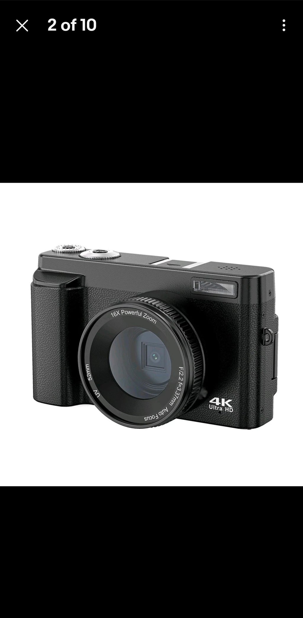 Digital Camera HD 1080P 64MP 2.4'' LCD Display Screen 8X Zoom Anti-Shake Camera