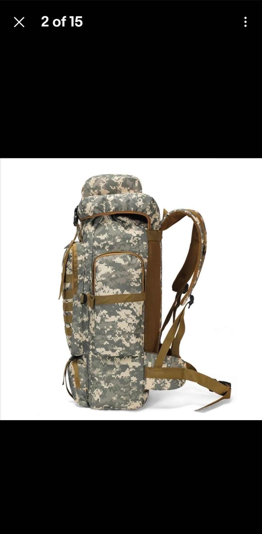 Large 80L Military Style Tactical Camping Hiking Trekking Backpack