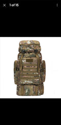 Large 80L Military Style Tactical Camping Hiking Trekking Backpack