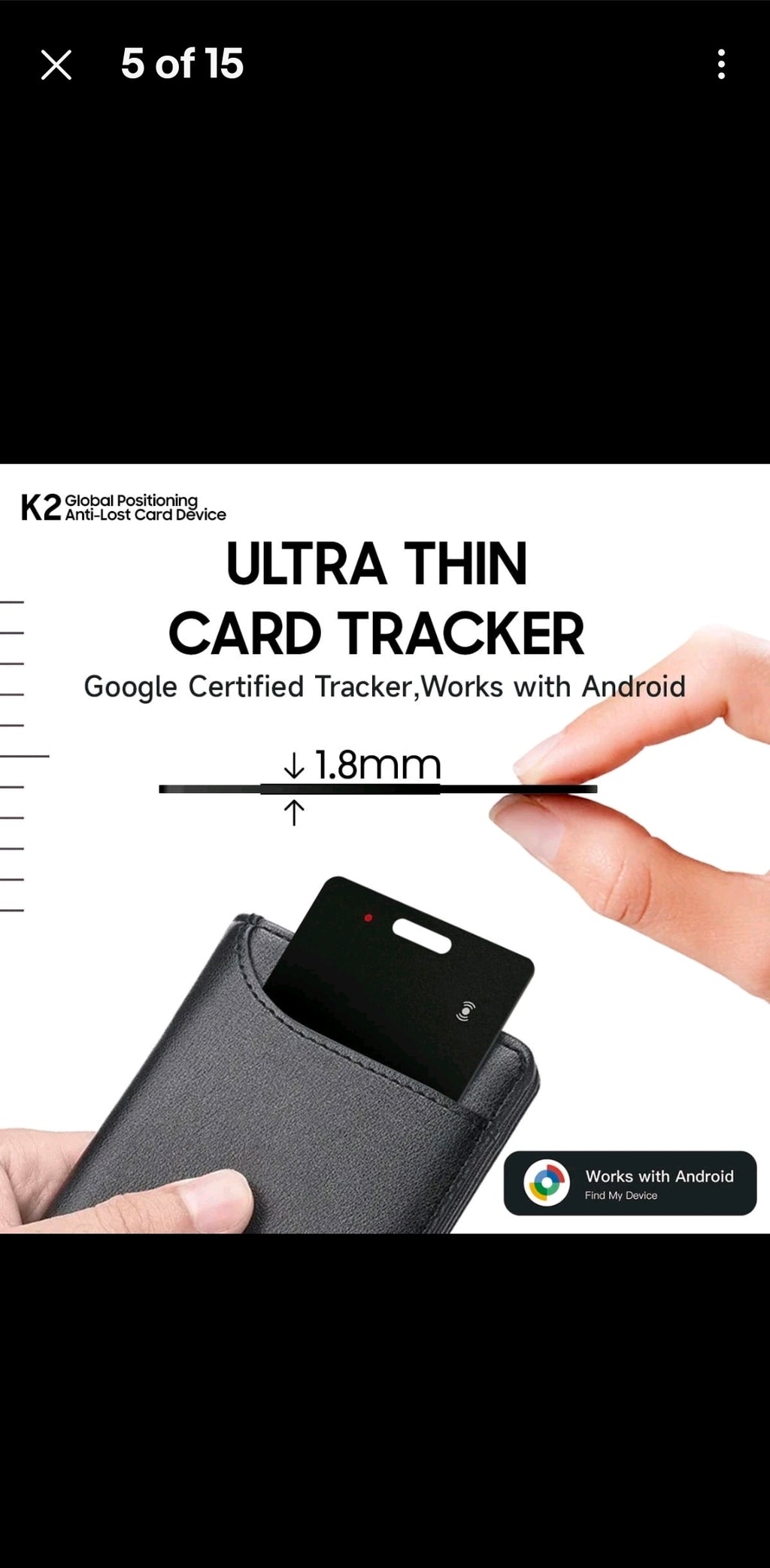 IP68 Waterproof Google Certified Tracker Works With Android