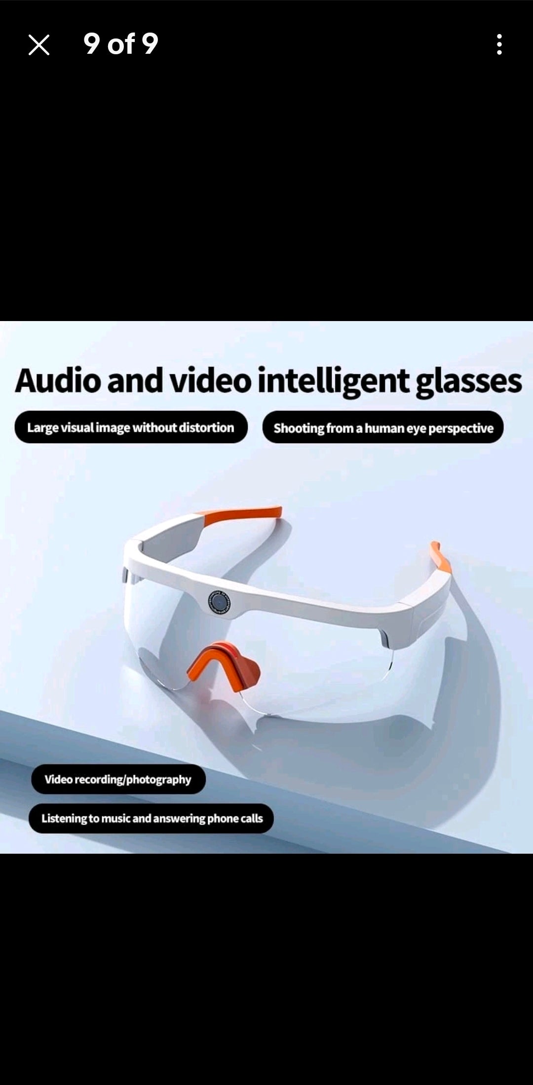 Ultra HD 4K Sunglasses  Sports Glasses  Wireless Bluetooth Glasses