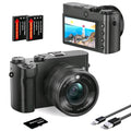 Digital Camera HD 1080P 64MP 2.4'' LCD Display Screen 8X Zoom Anti-Shake Camera