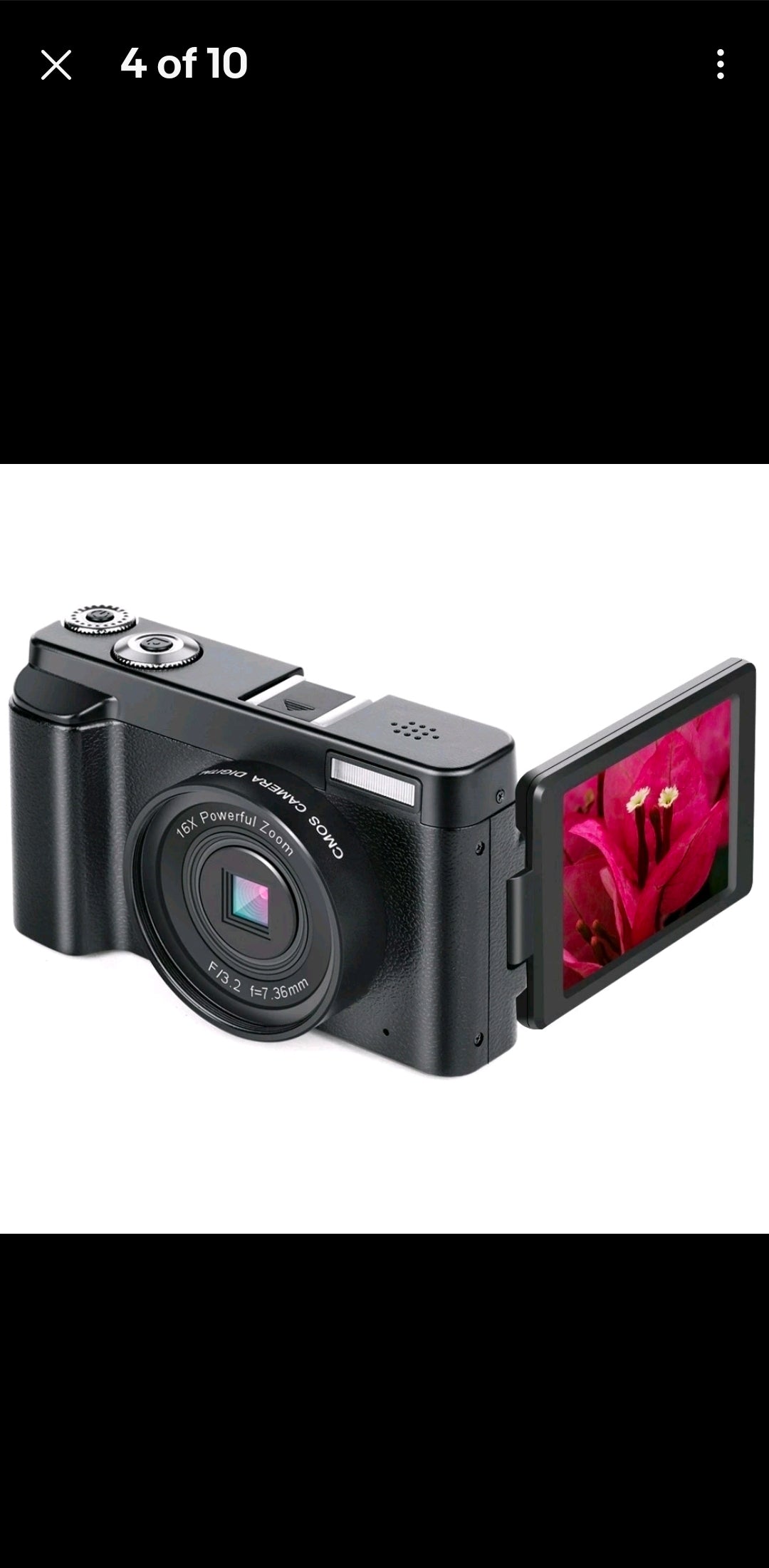 Digital Camera HD 1080P 64MP 2.4'' LCD Display Screen 8X Zoom Anti-Shake Camera
