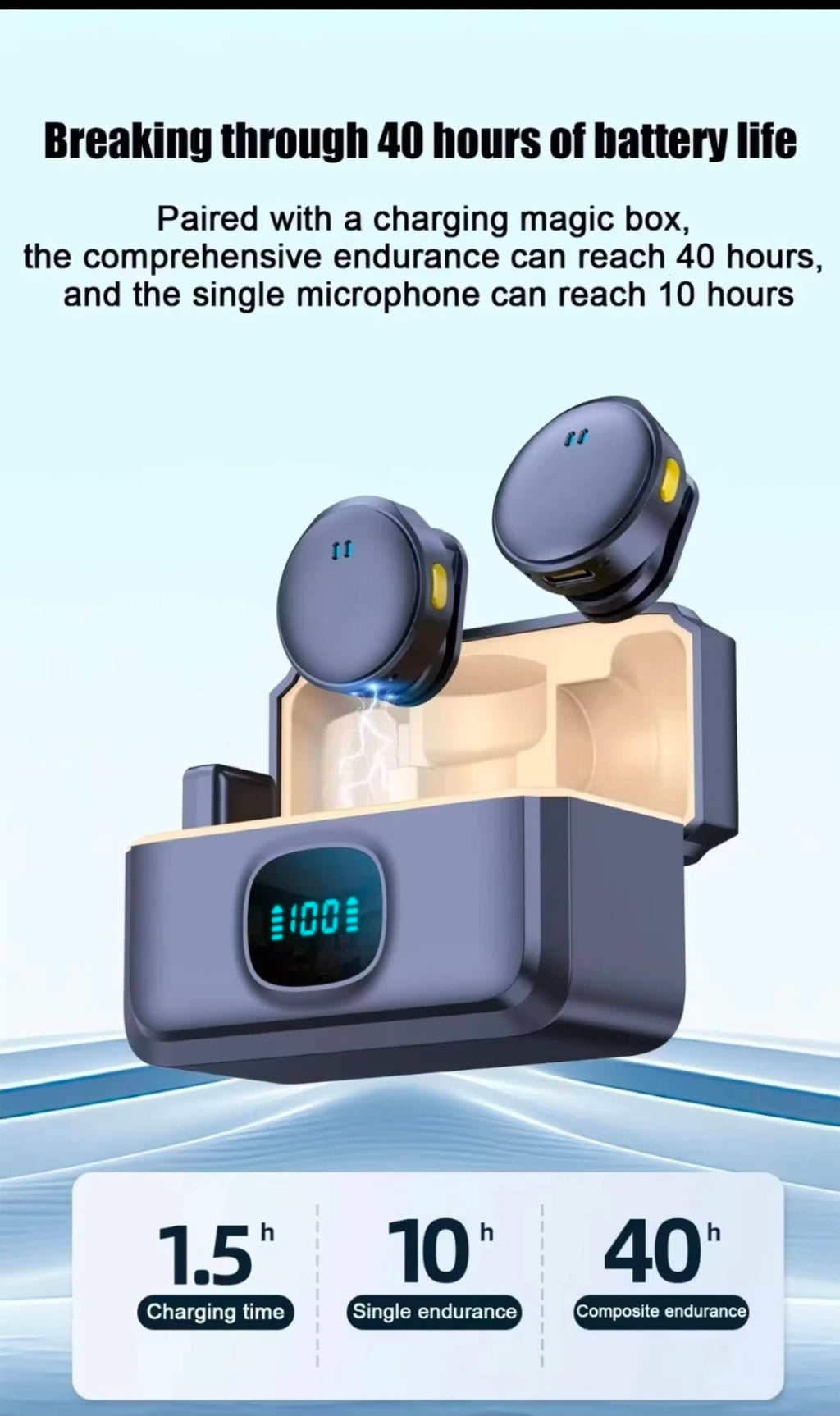 SX21 Magnetic Digital Portable Wireless Microphone